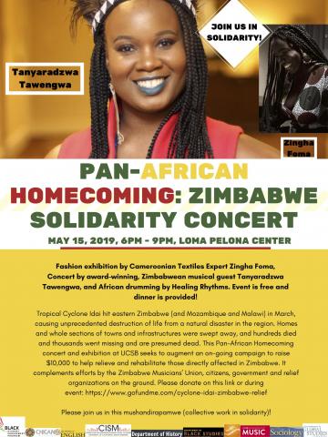 Zimbabwe Solidarity concert poster 