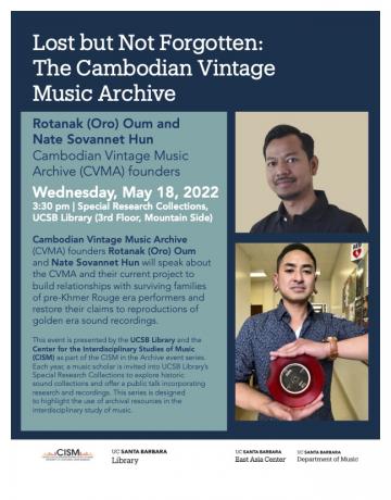 poster of Cambodian Vintage Music Archive talk