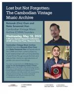 poster of Cambodian Vintage Music Archive talk